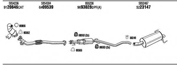 WALKER OPH18245BB Система випуску ОГ