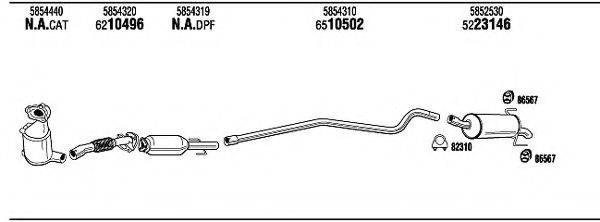 WALKER OPH19331B Система випуску ОГ