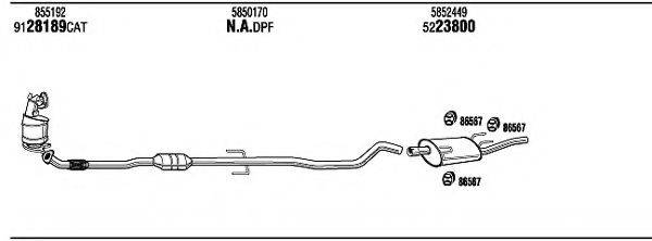 WALKER OPH23132B Система випуску ОГ