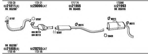 WALKER PEH07977AA Система випуску ОГ