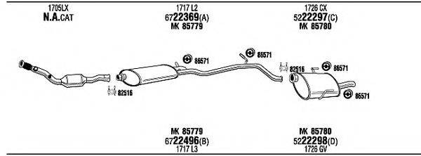 WALKER PEH15559A Система випуску ОГ