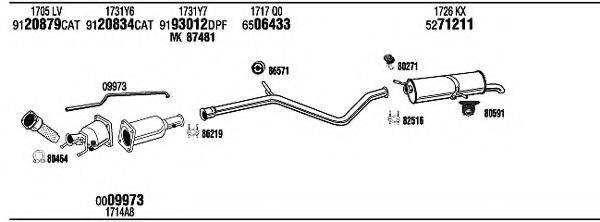 WALKER PEH15904A Система випуску ОГ