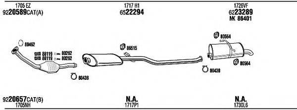 WALKER PEH16269AA Система випуску ОГ