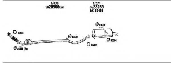 WALKER PEH16269BB Система випуску ОГ