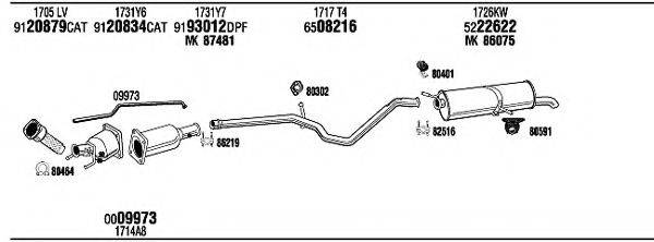 WALKER PEH16615A Система випуску ОГ