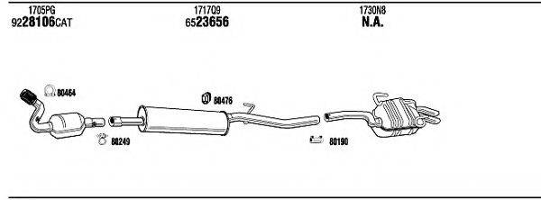 WALKER PEH16667 Система випуску ОГ