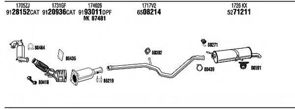 WALKER PEH17843A Система випуску ОГ