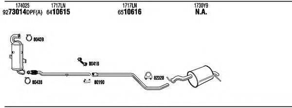 WALKER PEH17986DB Система випуску ОГ