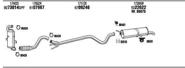 WALKER PEH17993BC Система випуску ОГ