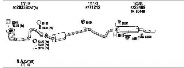 WALKER PEH18550B Система випуску ОГ