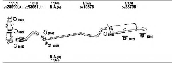 WALKER PEH23383BB Система випуску ОГ