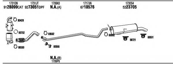 WALKER PEH23383BD Система випуску ОГ