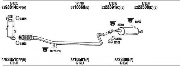 WALKER PEH23389BA Система випуску ОГ