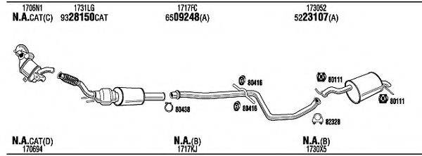 WALKER PEH26631A Система випуску ОГ