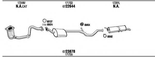 WALKER PEH32815 Система випуску ОГ