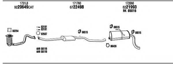 WALKER PET08217CA Система випуску ОГ