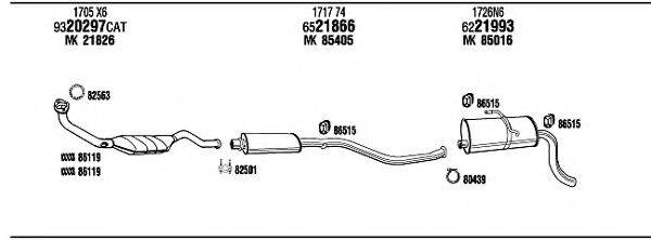 WALKER PET08706B Система випуску ОГ