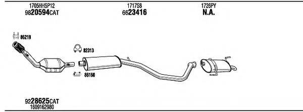 WALKER PET16677 Система випуску ОГ