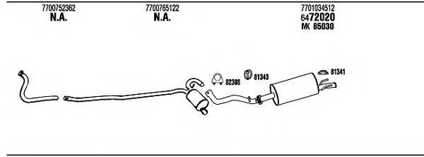 WALKER RE30904 Система випуску ОГ