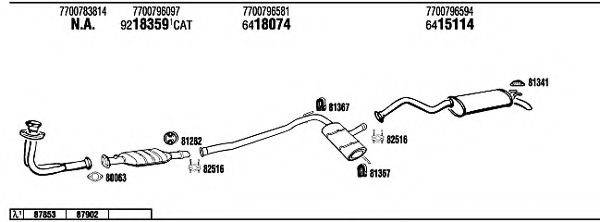 WALKER RE72148A Система випуску ОГ