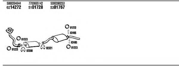 WALKER RE94107 Система випуску ОГ