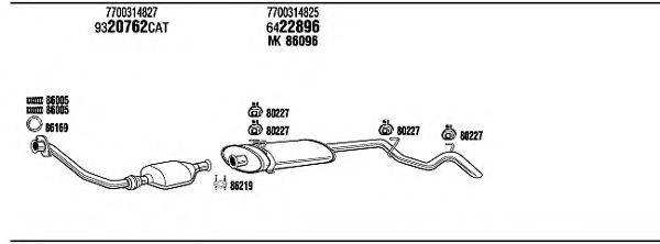 WALKER RE94131A Система випуску ОГ