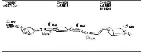 WALKER REH09043AA Система випуску ОГ