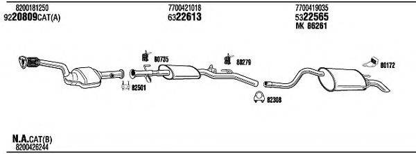 WALKER REH09043CB Система випуску ОГ