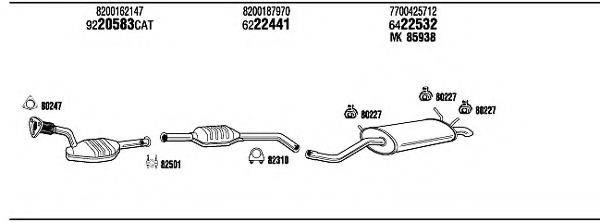 WALKER REH11484A Система випуску ОГ