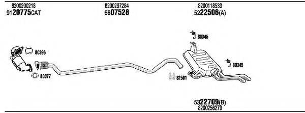 WALKER REH15771 Система випуску ОГ