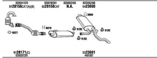 WALKER REH16488AA Система випуску ОГ