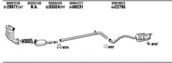 WALKER REH17729AA Система випуску ОГ