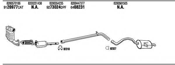 WALKER REH19039BB Система випуску ОГ