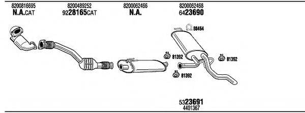 WALKER REH23074AA Система випуску ОГ