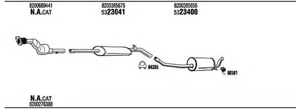 WALKER REH23454 Система випуску ОГ