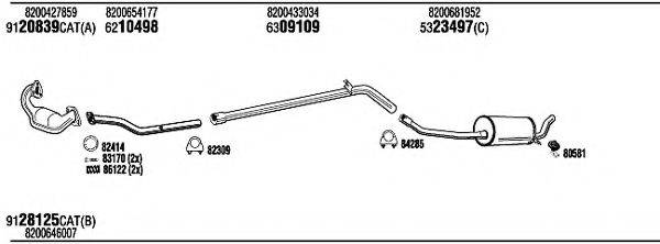 WALKER REH23456 Система випуску ОГ