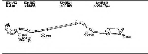 WALKER REH30141 Система випуску ОГ