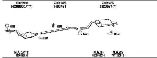 WALKER REK16104B Система випуску ОГ