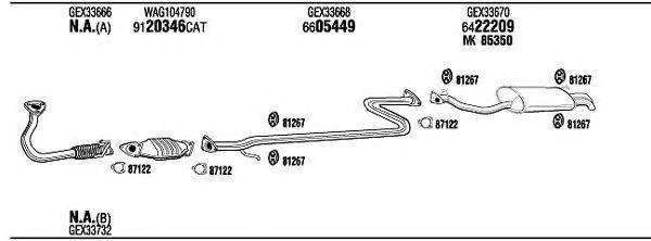 WALKER RV62001 Система випуску ОГ