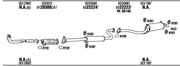 WALKER RV82002 Система випуску ОГ