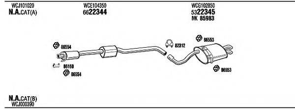 WALKER RVH16341 Система випуску ОГ