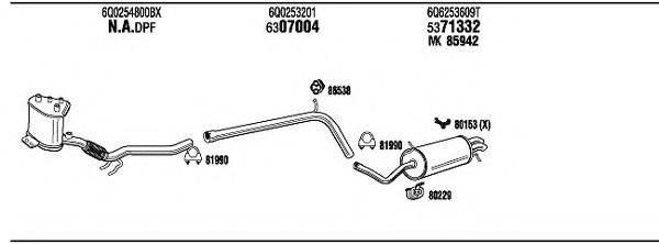 WALKER SKH17519B Система випуску ОГ