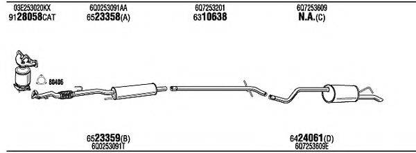 WALKER SKK19273 Система випуску ОГ