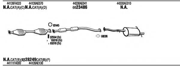 WALKER SUH11245 Система випуску ОГ