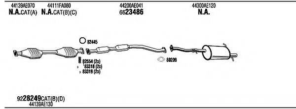 WALKER SUH16494 Система випуску ОГ