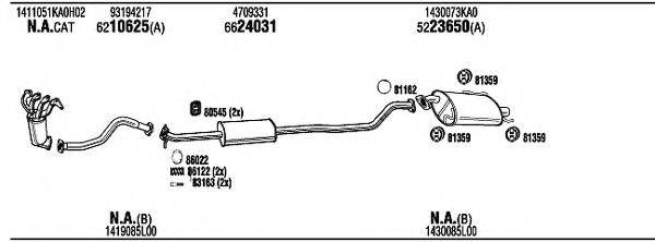 WALKER SZK27528 Система випуску ОГ