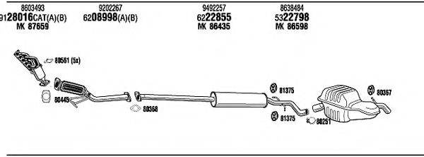 WALKER VOH09462B Система випуску ОГ