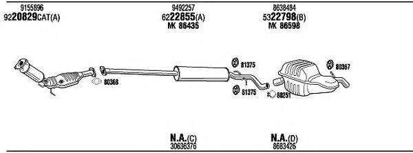 WALKER VOH11066A Система випуску ОГ