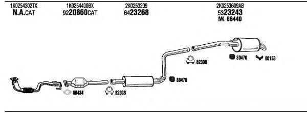 WALKER VW21061 Система випуску ОГ