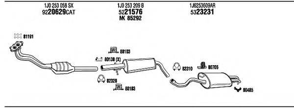 WALKER VWH08979H Система випуску ОГ